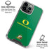 University of Oregon Yellow O with Text iPhone 16 Pro Max Clear Case