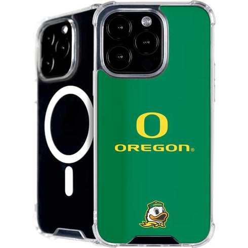University of Oregon Yellow O with Text iPhone 16 Pro Max MagSafe Case