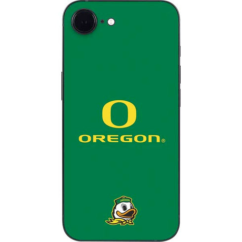University of Oregon Yellow O with Text iPhone 16e Skin