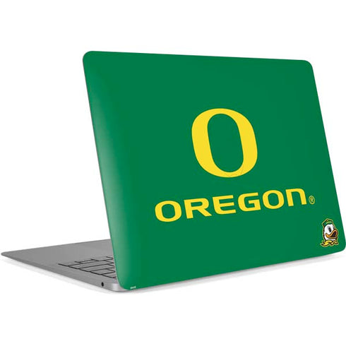 University of Oregon Yellow O with Text Apple MacBook Air Skin