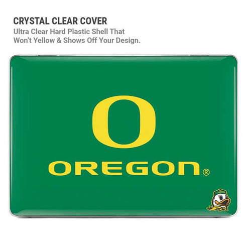 University of Oregon Yellow O with Text MacBook Pro 14in (2021-24) Case plus Skin