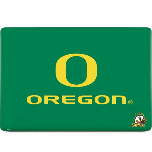 University of Oregon Yellow O with Text MacBook Skins