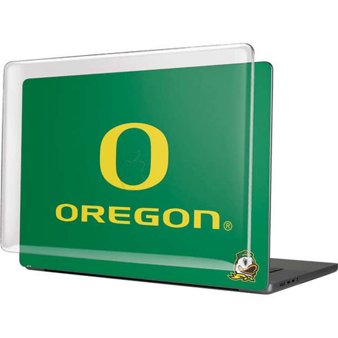 University of Oregon Yellow O with Text MacBook Cases