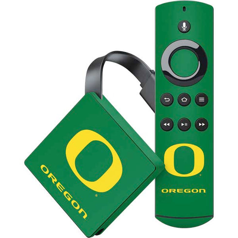 University of Oregon Yellow O on Green Amazon Fire TV Skin