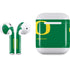 University of Oregon Yellow O on Green Apple AirPods Skin