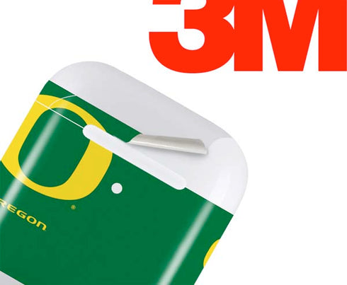University of Oregon Yellow O on Green Apple AirPods Skin