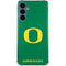 University of Oregon Yellow O on Green Galaxy A35 5G Clear Case