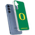 University of Oregon Yellow O on Green Galaxy A35 5G Clear Case