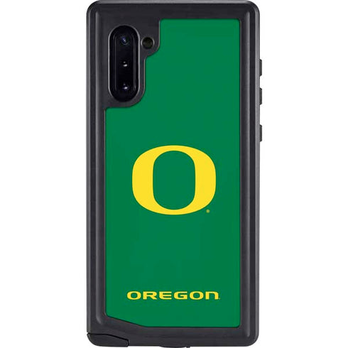 University of Oregon Yellow O on Green Galaxy Cases