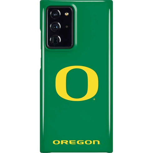 University of Oregon Yellow O on Green Galaxy Cases