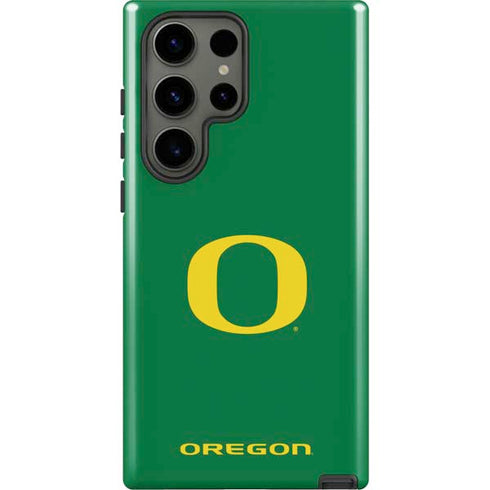 University of Oregon Yellow O on Green Galaxy S23 Ultra Pro Case