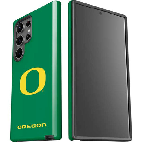 University of Oregon Yellow O on Green Galaxy S23 Ultra Pro Case