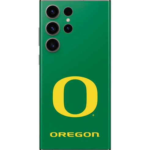 University of Oregon Yellow O on Green Galaxy Skins