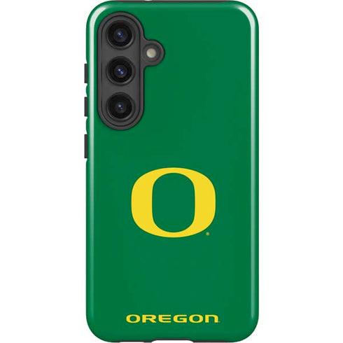 University of Oregon Yellow O on Green Galaxy S25 Impact Case