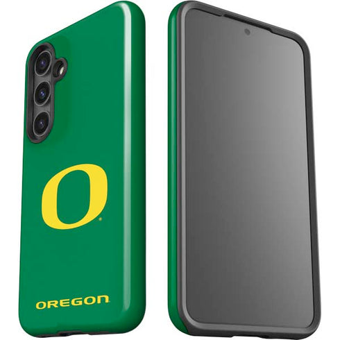 University of Oregon Yellow O on Green Galaxy S25 Impact Case