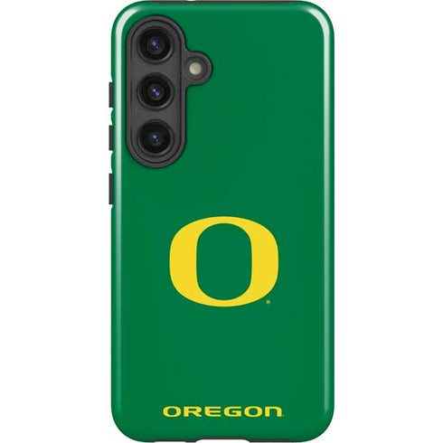 University of Oregon Yellow O on Green Galaxy S25 Plus Impact Case
