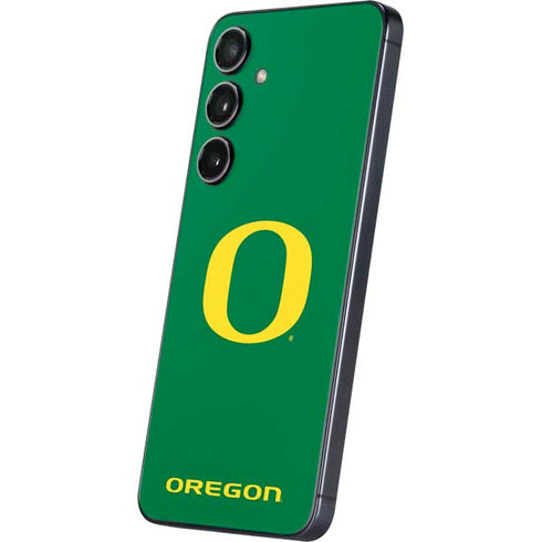 University of Oregon Yellow O on Green Galaxy S25 Skin