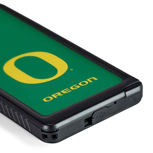 University of Oregon Yellow O on Green Galaxy S24 Ultra Waterproof Case
