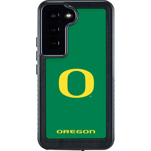 University of Oregon Yellow O on Green Galaxy S24 Waterproof Case