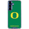 University of Oregon Yellow O on Green Galaxy S25 Plus Clear Case