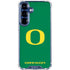 University of Oregon Yellow O on Green Galaxy S25 Plus Clear Case