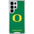 University of Oregon Yellow O on Green Galaxy S25 Ultra Clear Case