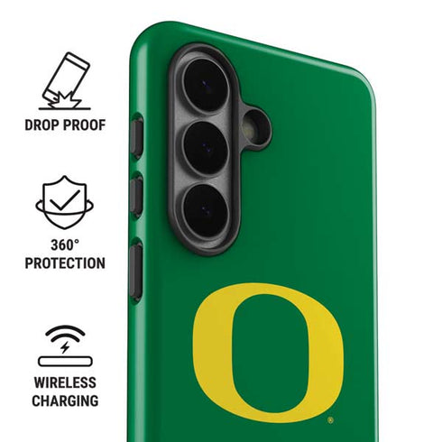 University of Oregon Yellow O on Green Galaxy S26 Impact Case