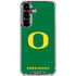 University of Oregon Yellow O on Green Galaxy S26 Plus Clear Case
