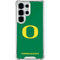 University of Oregon Yellow O on Green Galaxy S26 Ultra Clear Case