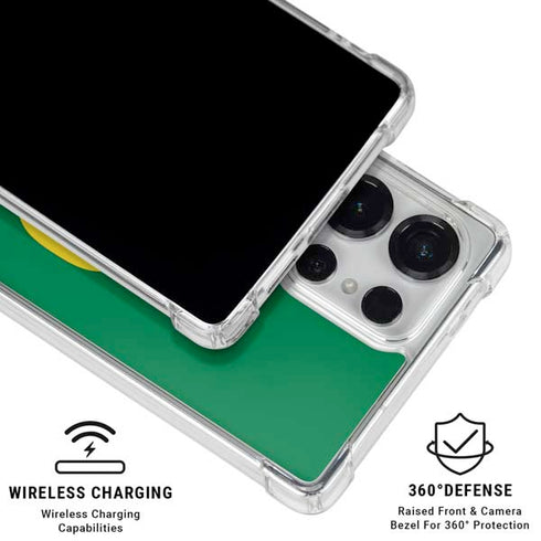 University of Oregon Yellow O on Green Galaxy S26 Ultra Clear Case