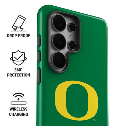 University of Oregon Yellow O on Green Galaxy S26 Ultra Impact Case