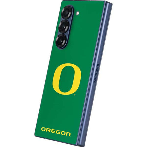 University of Oregon Yellow O on Green Galaxy Z Fold6 Skin