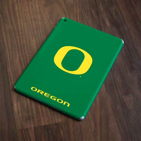University of Oregon Yellow O on Green Apple iPad Skin