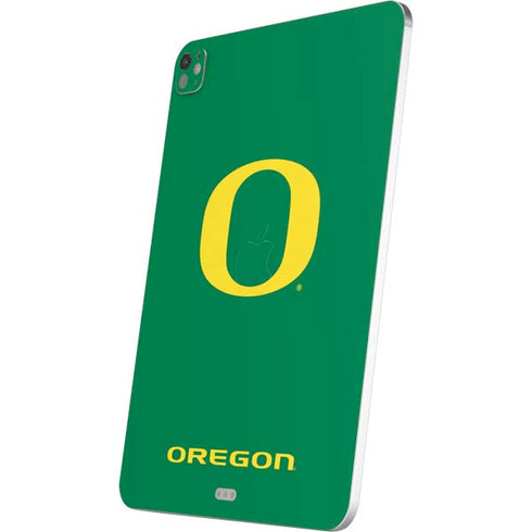 University of Oregon Yellow O on Green iPad Pro 13in M4 (2024) Skin