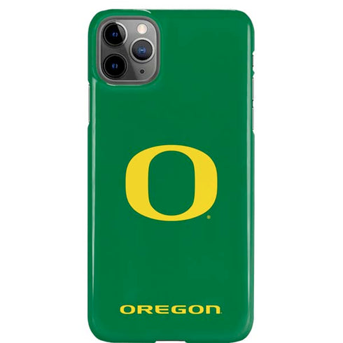 University of Oregon Yellow O on Green iPhone Cases