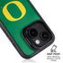 University of Oregon Yellow O on Green iPhone 14 Kickstand Case