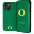 University of Oregon Yellow O on Green iPhone 15 Plus Folio Case