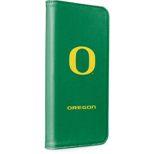 University of Oregon Yellow O on Green iPhone 15 Pro Folio Case