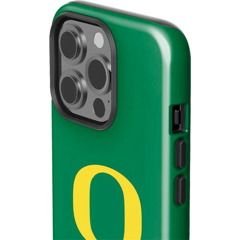 University of Oregon Yellow O on Green iPhone 15 Pro Impact Case
