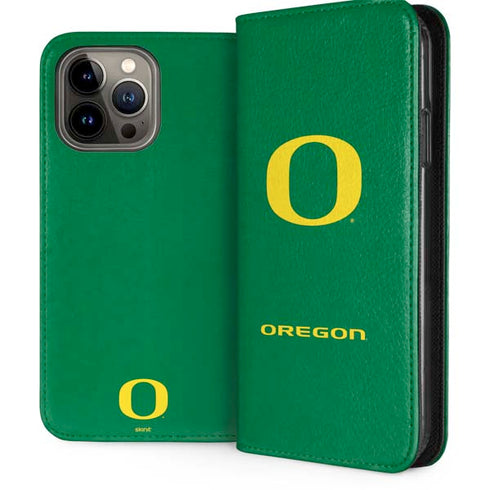 University of Oregon Yellow O on Green iPhone Cases
