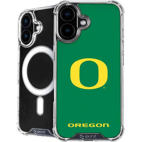 University of Oregon Yellow O on Green iPhone 16 MagSafe Case