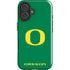 University of Oregon Yellow O on Green iPhone 16 Plus Impact Case