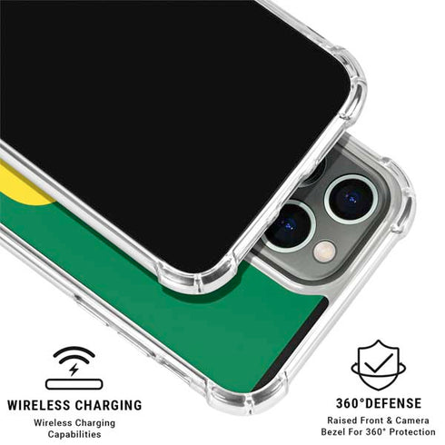 University of Oregon Yellow O on Green iPhone 16 Pro Clear Case