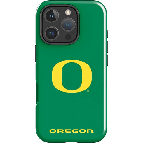 University of Oregon Yellow O on Green iPhone 16 Pro Max Impact Case