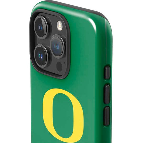 University of Oregon Yellow O on Green iPhone 16 Pro Max Impact Case