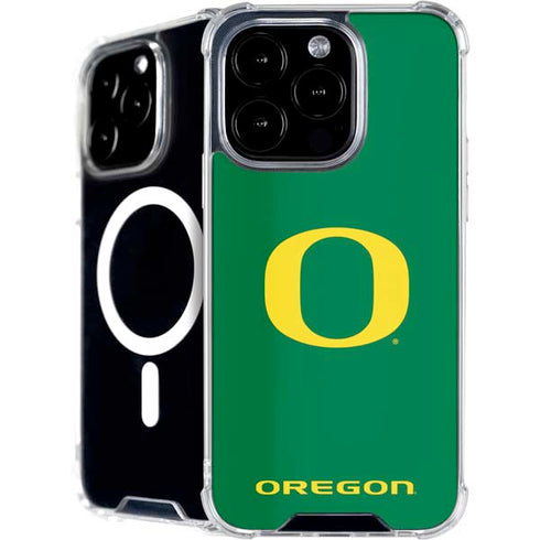 University of Oregon Yellow O on Green iPhone 16 Pro Max MagSafe Case