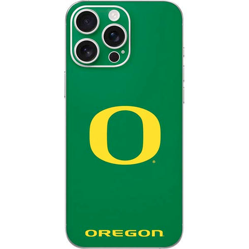 University of Oregon Yellow O on Green iPhone 16 Pro Max Skin