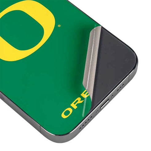 University of Oregon Yellow O on Green iPhone 16 Pro Skin