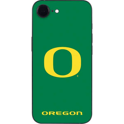University of Oregon Yellow O on Green iPhone 16e Skin