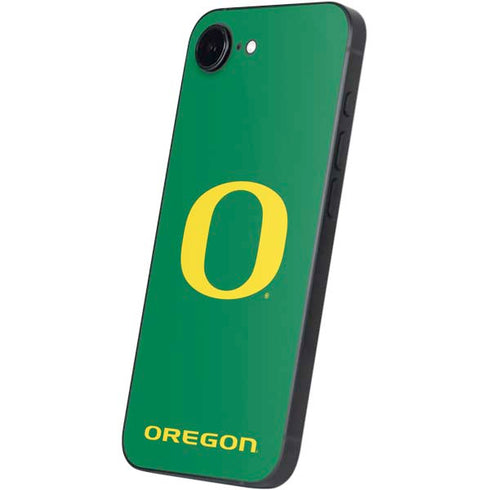 University of Oregon Yellow O on Green iPhone 16e Skin